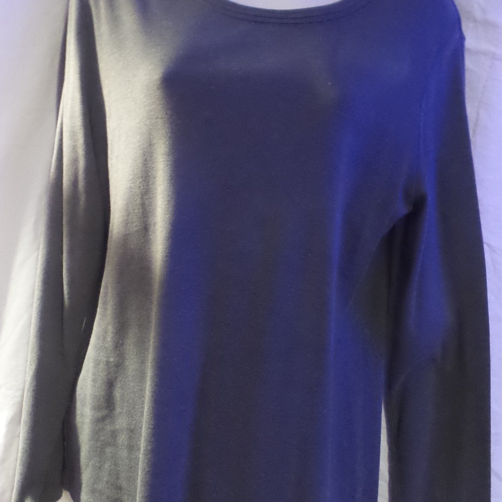 Fashion Bug Women's Gray Long Sleeve Tee Shirt Size Xl